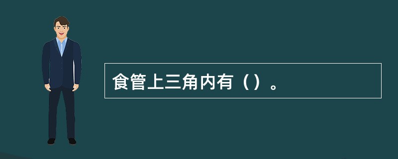 食管上三角内有（）。