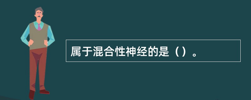 属于混合性神经的是（）。