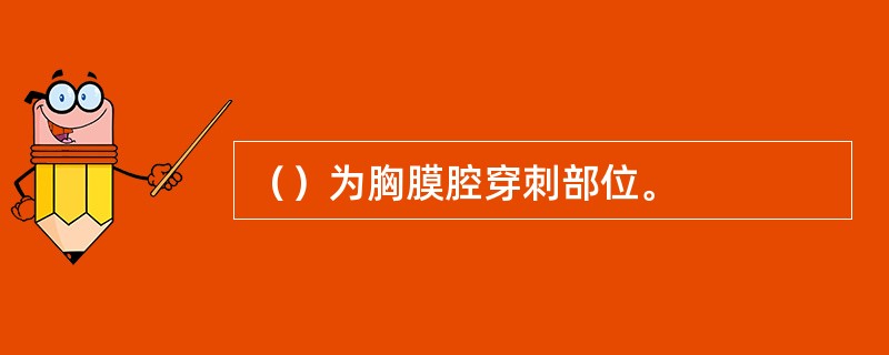 （）为胸膜腔穿刺部位。