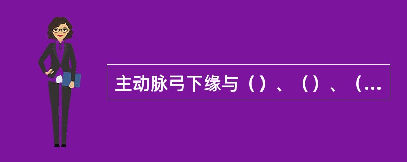 主动脉弓下缘与（）、（）、（）和（）毗邻。