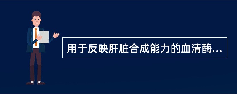 用于反映肝脏合成能力的血清酶学检查主要是（）