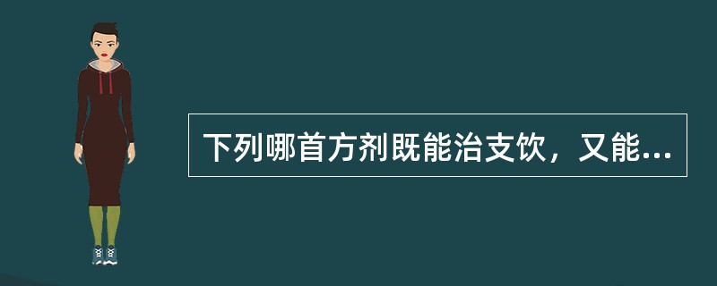 下列哪首方剂既能治支饮，又能治溢饮？（）