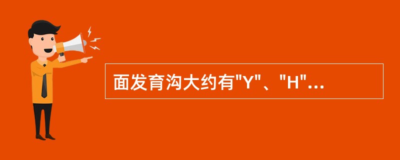 面发育沟大约有"Y"、"H"、"U"形的牙是（）。