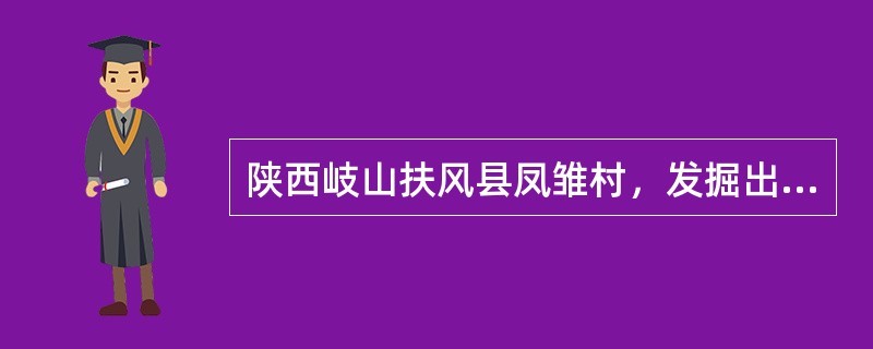 陕西岐山扶风县凤雏村，发掘出西周时期非常工整的四合院迄今为止已发现的、中国最早的