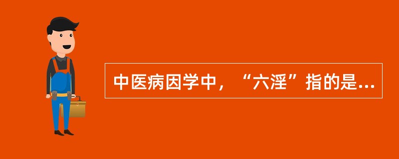 中医病因学中，“六淫”指的是（）