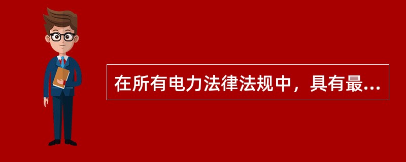 在所有电力法律法规中，具有最高法律效力的是（）。