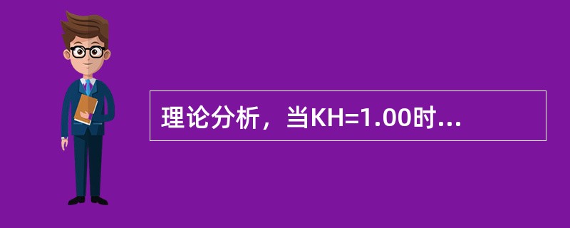 理论分析，当KH=1.00时，熟料中没有（）。