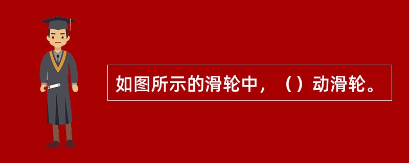 如图所示的滑轮中，（）动滑轮。