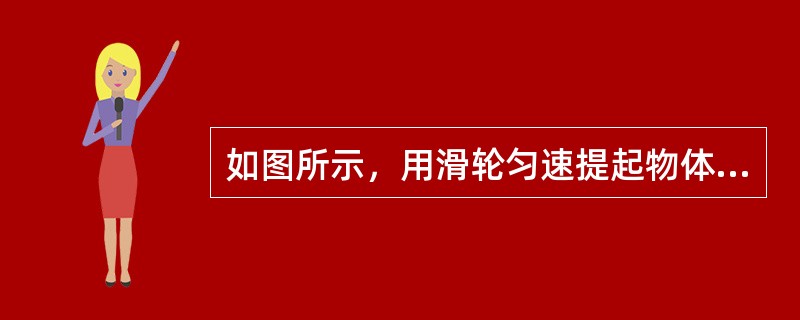 如图所示，用滑轮匀速提起物体的两种方法，所用拉力分别是F1、F2，正确的说法是（