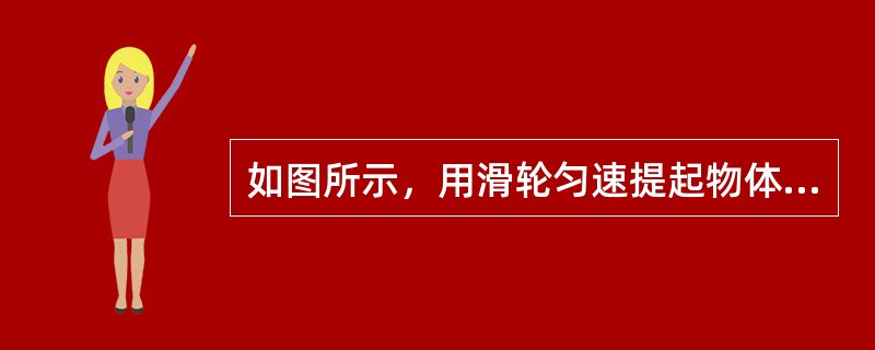 如图所示，用滑轮匀速提起物体的两种方法，所用拉力分别是F1、F2，正确的说法是（