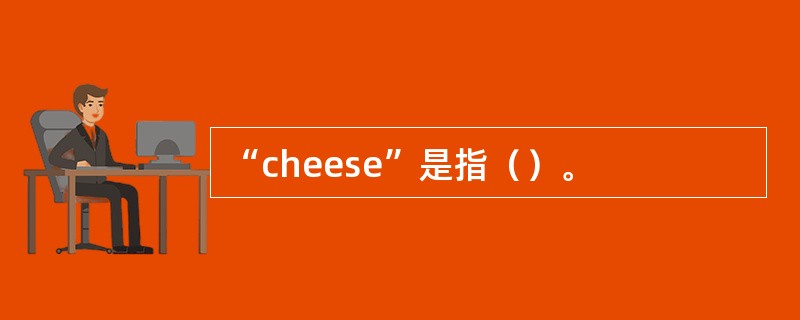 “cheese”是指（）。