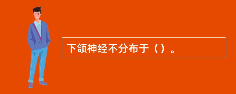 下颌神经不分布于（）。