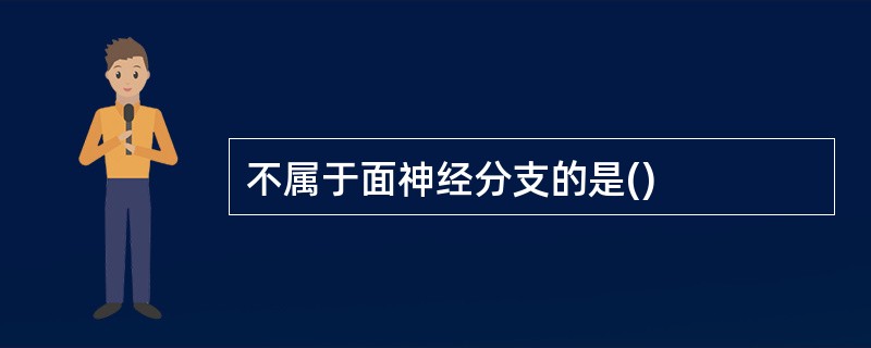不属于面神经分支的是()