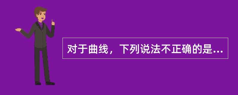 对于曲线，下列说法不正确的是（）。