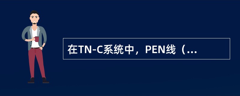 在TN-C系统中，PEN线（）接入开关设备。