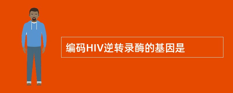 编码HIV逆转录酶的基因是