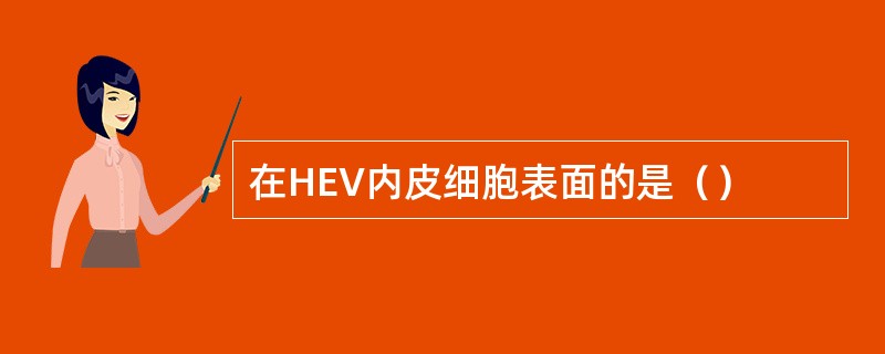 在HEV内皮细胞表面的是（）