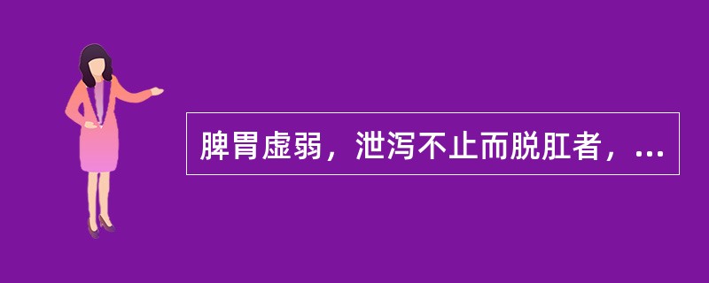 脾胃虚弱，泄泻不止而脱肛者，治疗首选方为（）