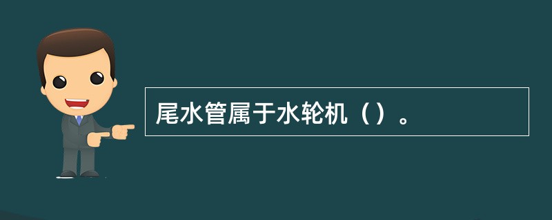 尾水管属于水轮机（）。