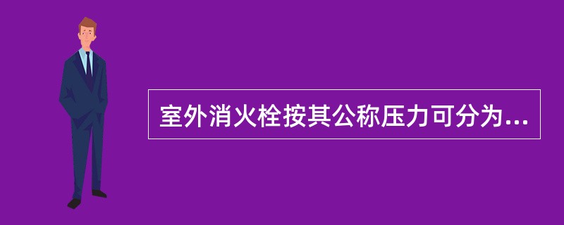 室外消火栓按其公称压力可分为（）。