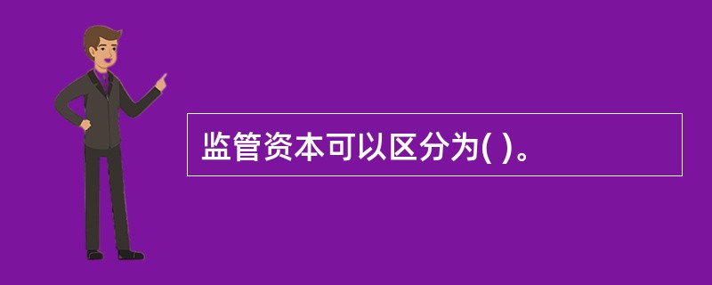 监管资本可以区分为( )。