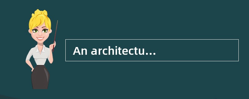  An architectural style. defines as a f