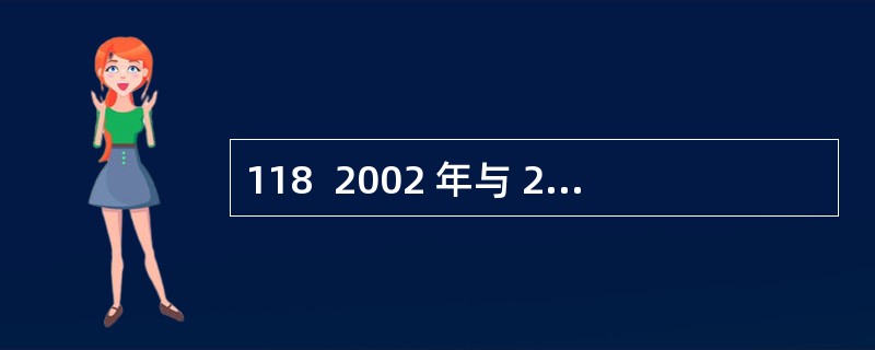 118  2002 年与 2001 年相比,在校生增长率超过 20% 的学科有