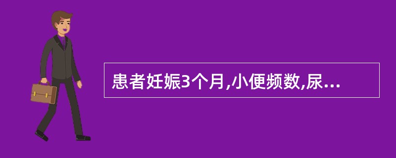 患者妊娠3个月,小便频数,尿少色黄,尿时艰涩而痛,心烦,口舌生疮,舌红少苔,脉数