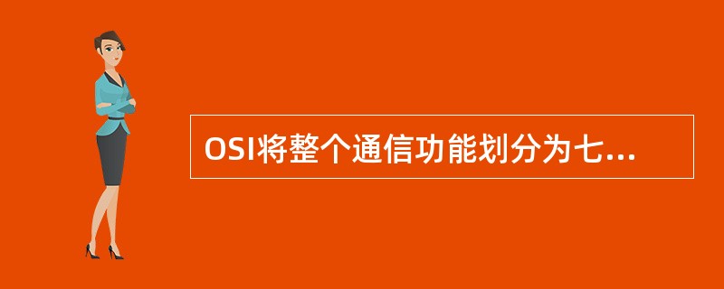 OSI将整个通信功能划分为七个层次,划分层次的原则是:( )。 I. 网中各结点