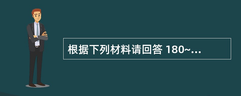 根据下列材料请回答 180~181 题: (共用题干)女性,18岁,l型糖尿病2