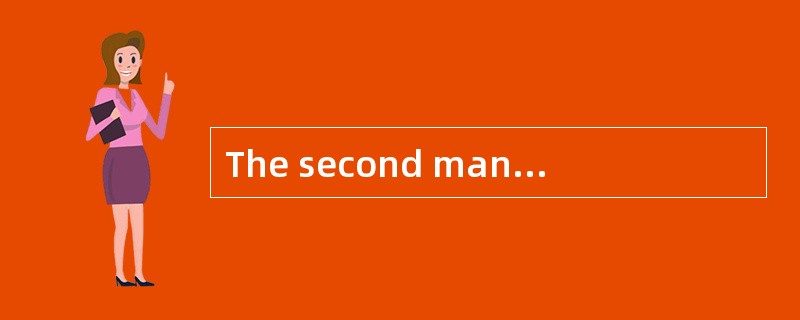 The second man pointed to his glass and