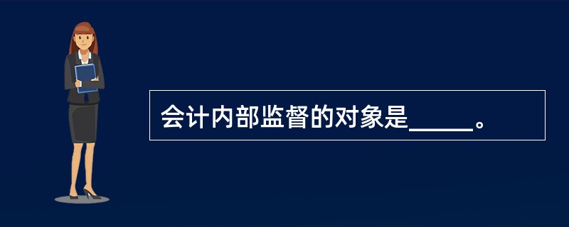 会计内部监督的对象是_____。