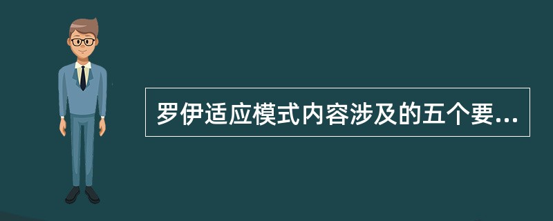 罗伊适应模式内容涉及的五个要素包括( )