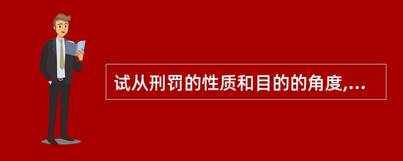 试从刑罚的性质和目的的角度,对于没有造成损害的中止犯,免除刑罚处罚的合理性进行辨