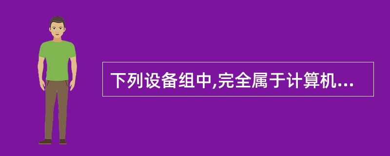 下列设备组中,完全属于计算机输出设备的一组是( )。