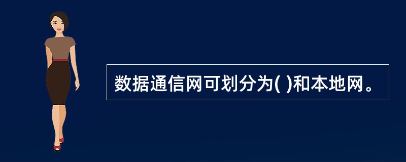 数据通信网可划分为( )和本地网。