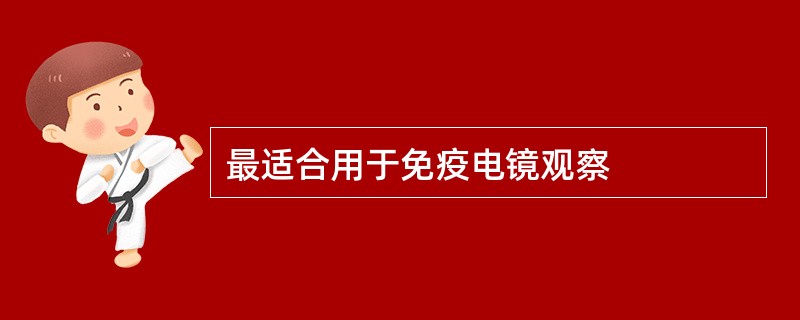 最适合用于免疫电镜观察