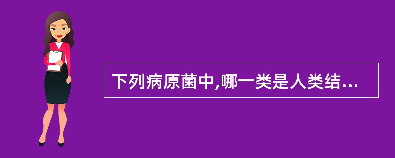 下列病原菌中,哪一类是人类结核病的致病菌( )。