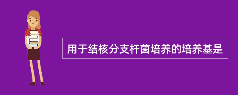 用于结核分支杆菌培养的培养基是