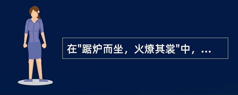 在"踞炉而坐，火燎其裳"中，"裳"的意义是( )A、上衣B、下衣C、裤子D、长袍