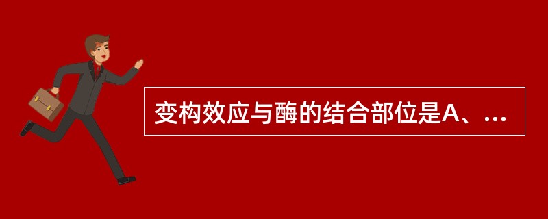 变构效应与酶的结合部位是A、活性中心的结合基团B、酶的£­STC、酶的催化亚基D