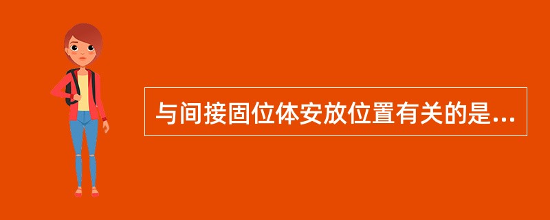 与间接固位体安放位置有关的是A、支点线B、观测线C、导线D、外形高点线E、以上均