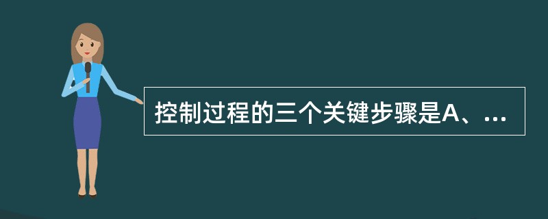 控制过程的三个关键步骤是A、确立标准B、行为控制C、选择控制的关键点D、衡量成效