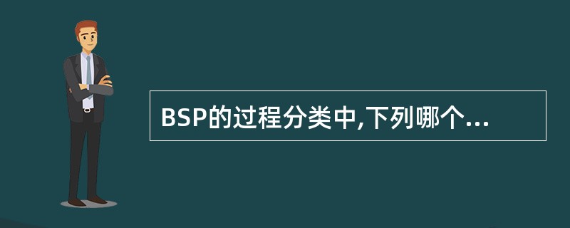 BSP的过程分类中,下列哪个过程属于支持性资源类?( )