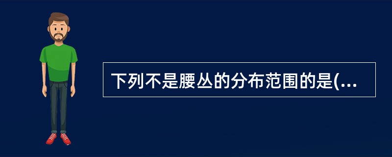 下列不是腰丛的分布范围的是( )。A、大腿前内侧B、大腿外侧C、小腿内侧D、小腿