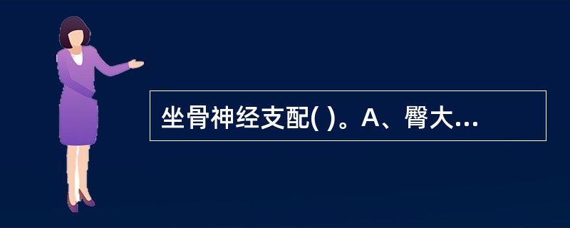 坐骨神经支配( )。A、臀大肌B、股四头肌C、半膜肌D、缝匠肌E、臀中肌和臀小肌