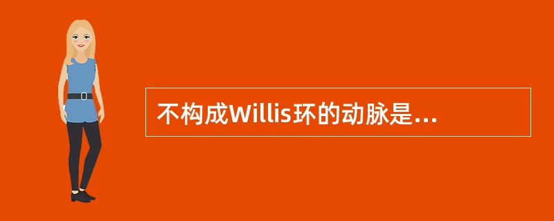 不构成Willis环的动脉是A、两侧大脑前动脉B、颈内动脉末端C、前交通动脉D、