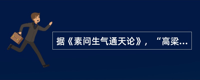 据《素问生气通天论》，“高梁之变”可酿生（）