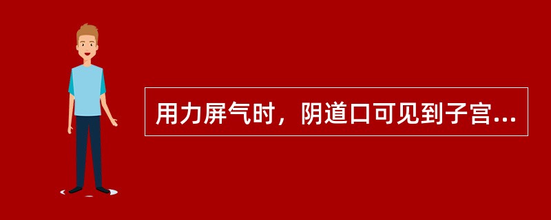 用力屏气时，阴道口可见到子宫颈已达到处女膜缘，临床诊断为（）