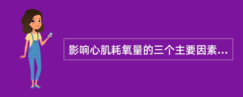 影响心肌耗氧量的三个主要因素（）